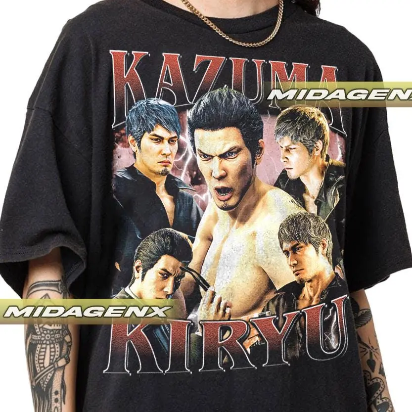 Limited Kazuma Kiryu Yakuza Vintage T-Shirt, Gift For Women and Man Unisex T-Shirt GL07