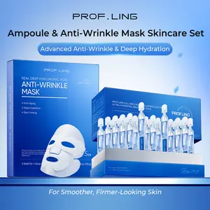 Summervibes PROF.LING Intensive Skin Treatment Set | Firming, Brightening & Hydration | Face Mask Trio + 30 Ampoule Serum