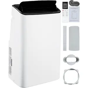 14000 BTU Portable Air Conditioner with Remote Control, 3-in-1 Free Standing Cooling AC Unit with Fan & Dehumidifier for 750 Sq Ft Rooms,Smart/Sleep Mode,3 Speed,Auto Swing,24H Timer