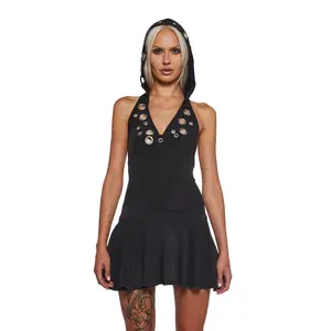 Cloak And Dagger Hooded Dress