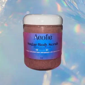 Body Scrub KP aka Strawberry Skin | All Natural Ingredients | Body Exfoliator | Beauty Body Care Exfoliate Gentle