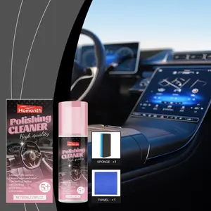 Car Interior Refreshener, Car Leather Care Gentle Clean Stain Remover Polisher, Automotive Detailing & Maintenance Essentials, Interior Car Cleaner