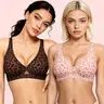 Obind Wireless Jelly Deep-V Bra Everyday Comfort Push-Up Seamless T-Shirt Bra Slimming Design Adjustable Straps Minimalist Soft Butter-Fabric Breathable Mesh Triangle Panel Basic Women’s Underwear