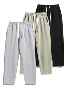 Men's Fitted Casual Pants - Slim Fit, Mid-Waisted, Elastic Closure, Practical Pockets, Plain Soft Beige Polyester Knit Fabric, Regular-Leg Pants, All Seasons, Suitable for Outdoor Activities,summervibes