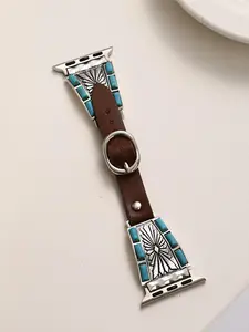 Vintage Style Faux Leather Watch Band, Fashionable Watch Band for Men & Women, Trendy All-match & Exquisite Watch Band for Birthday Gift, Watch Bracelet