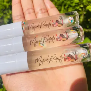 Lipgloss (peach swirl flavored) Long-lasting Hydrating