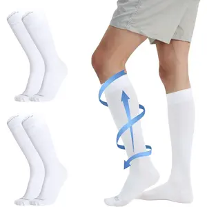 Compression Socks for Men & Women, 15-20 mmHg (3 Pairs), White S/M - Best Circulation socks for Nurses, Medical, Running, Athletic, Travel : Clothing, Shoes & Jewelry