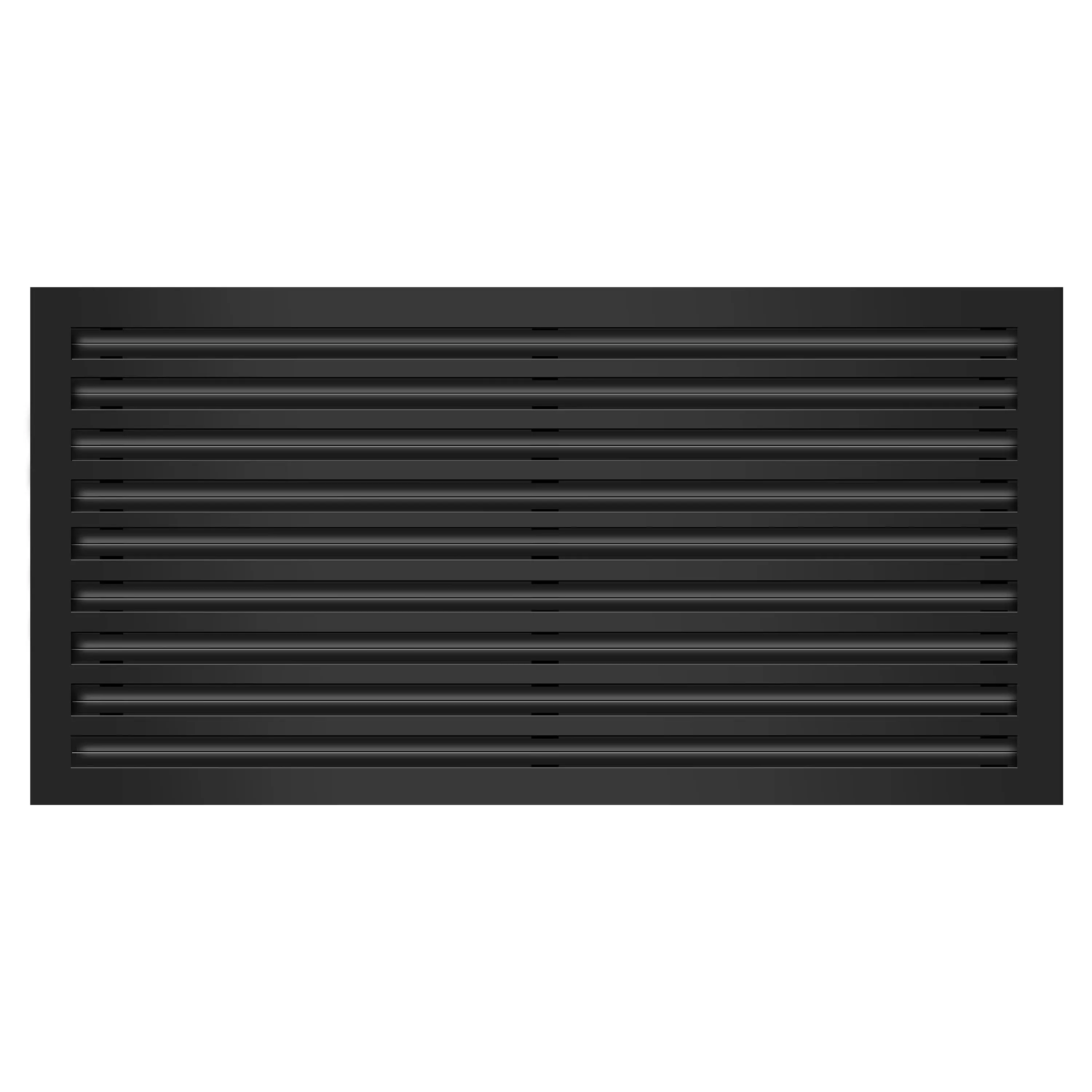 BUILDMART - 36x18 Black Modern AC Vent Cover - Decorative Aluminum Air Vent - Standard Linear Slot Diffuser - Heating and Cooling Register Grille for Ceiling, Walls & Floors - Texas Buildmart