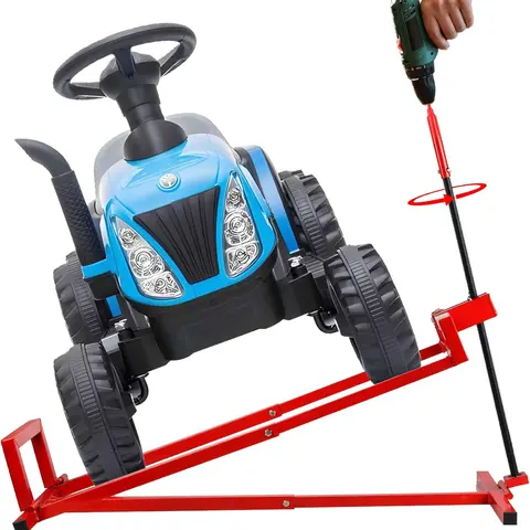 Manual Garden Tractor & Lawn Mower Maintenance Lift Jack, 882 Lbs Capacity, Adjustable Handle, Blade Repair Ready, Weather-Resist Coat, Steel Frame, Up to 40° Tilt, For Under 38.6 in Lawn Trimmers, Installation Video Included, Customer Service Support