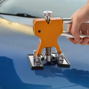 VEVOR Paintless Dent Removal Rods, 89 PCS Paintless Dent Repair Tools, Golden Lifter Puller Car Dent Repair Kit, Glue Puller Tabs Dent Puller Kit for Auto Dent Removal, Minor Dents, Door Dings