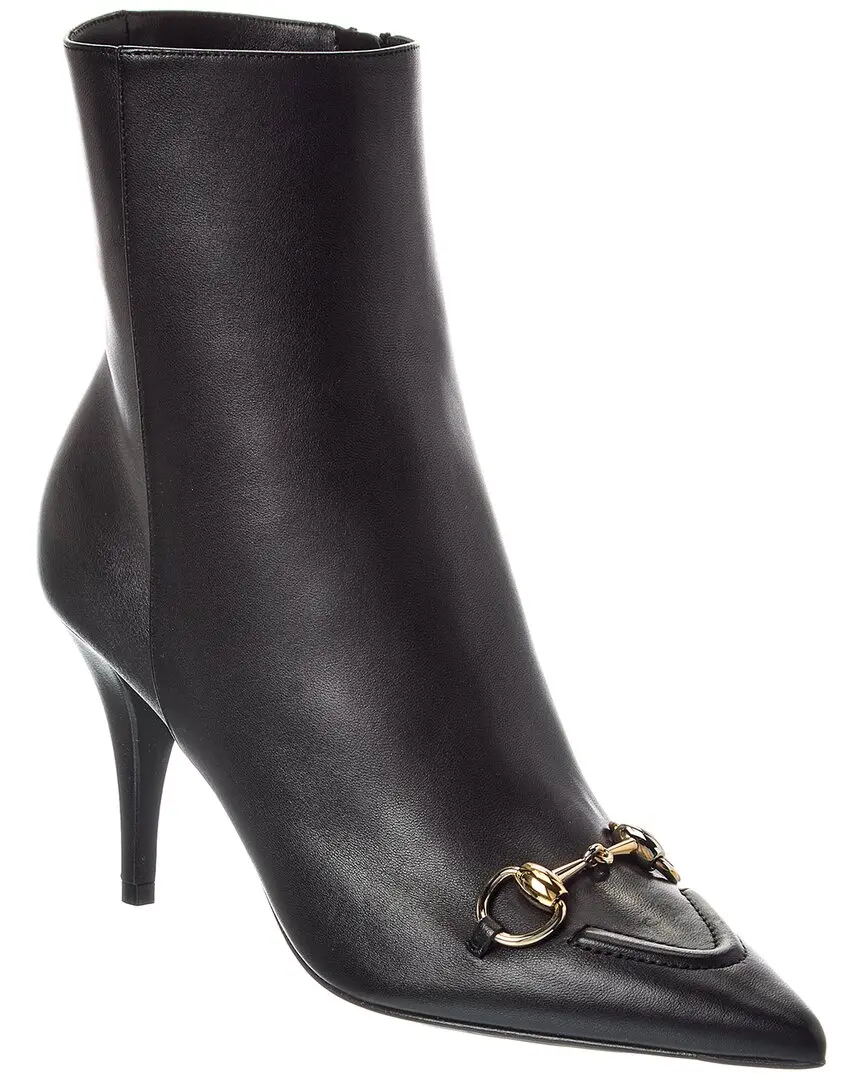 Gucci Horsebit Leather Bootie