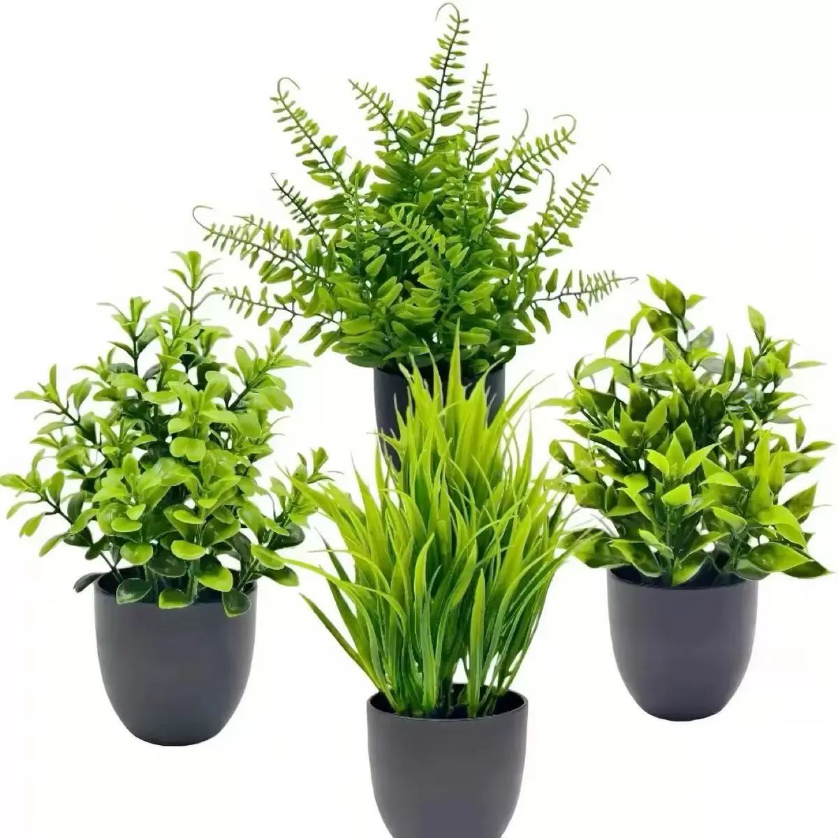 indoor fern planter 22 Artificial Fern Plant in Decorative Planter