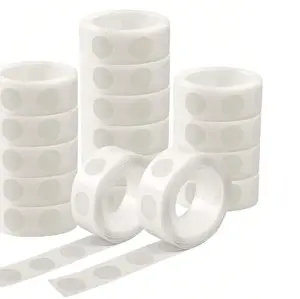 200Pcs Bulk Transparent Glue Dots For Balloons - Removable Double-Sided Sticky Tabs - Multipurpose Adhesive Points For DIY Arts, Crafts & Events