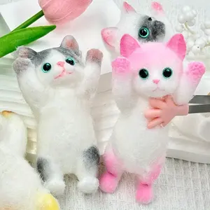 This Adorable, Fluffy, And Soft Rebound Little Kitten Is an Incredibly Cute Toy. It Serves As a Delightful Surprise for Everyday Use And Makes a Perfect Gift for Others. It'S a Playful Gift Idea, Ideal for Christmas, Easter, Birthdays, Or As a Classroom P