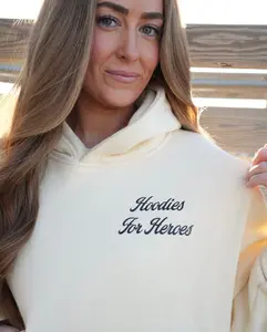 Lady's Long Sleeve Hoodie for Heroes - Love-Infused Casual Wear, Premium Fit Streetwear Sweatshirts with Everyday Comfort & Support