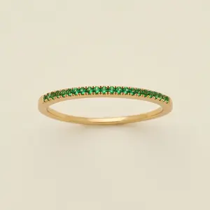 May Birthstone Stacking Ring