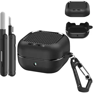 Samsung Galaxy Buds 4 Pro Carbon Fiber Durable Audio Protective Cover, Compatible with 2026 Release, Includes Cleaner Kit & Keychain, Earphone Protective Cover