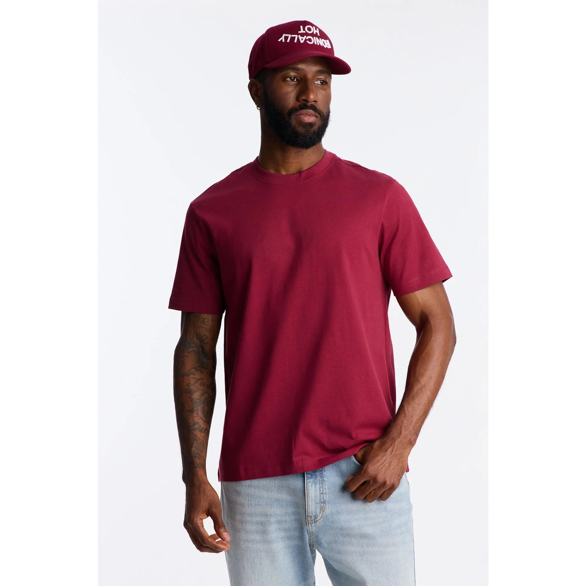 Classic Lightweight Tee - Burgundy