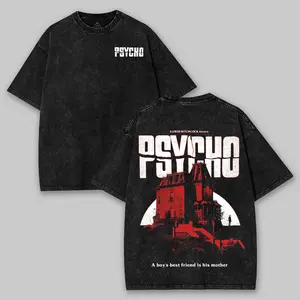 Psycho T-Shirt, Bates Motel Silhouette Tee, Norman with Knife Shirt, Cult Classic Horror Movie Tee, Hitchcock Quote Shirt