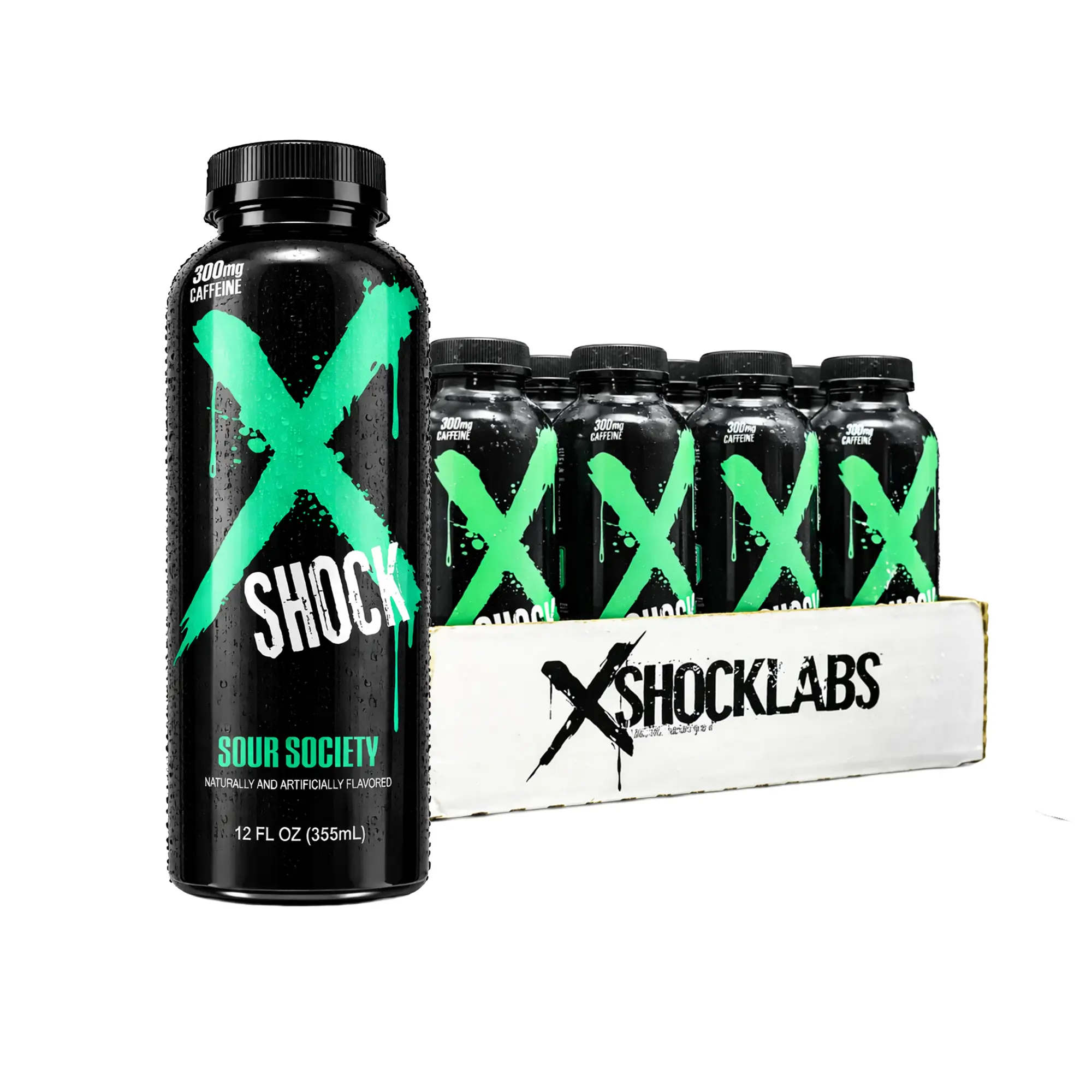 XSHOCKLABS Sour Society Pre Workout 12oz Bottles - Sour Gummy