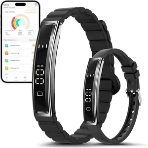 Casual Smart Bracelet Fitness Tracker - Wearable Health Monitor with Sleep Tracking, Step Counter, Pedometer, Free App Compatibility for Android & iPhone, Unisex Health Band