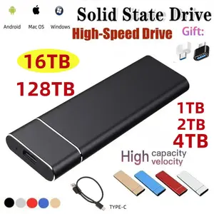 Trending Cross-border Mobile SSD Portable External Solid State Drive 16TB 8TB 4TB 2TB 1TB