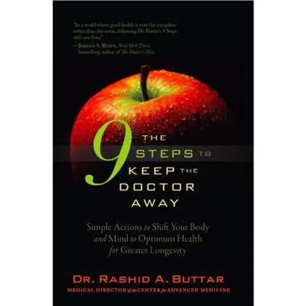 USED Book - The 9 Steps to Keep the Doctor Away: Simple Actions to Shift Your Body and Mind to Optimum Health for Greater Longevity by Buttar, Rashid A. (Hardcover) - english