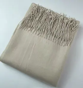 Ivory Soft Fringe Scarf