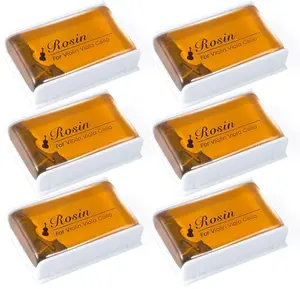 Rosin, Violin Rosin [6 Pack] Cello Viola Rosin for Violin Bow, Light Low Dust Resin, Violin Accessories