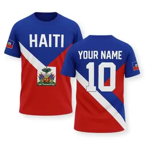 Personalized Haiti Jersey Shirt, Custom Name Number Haiti Flag T Shirt T shirt, Polo shirt, Unisex S-5XL AE0Z
