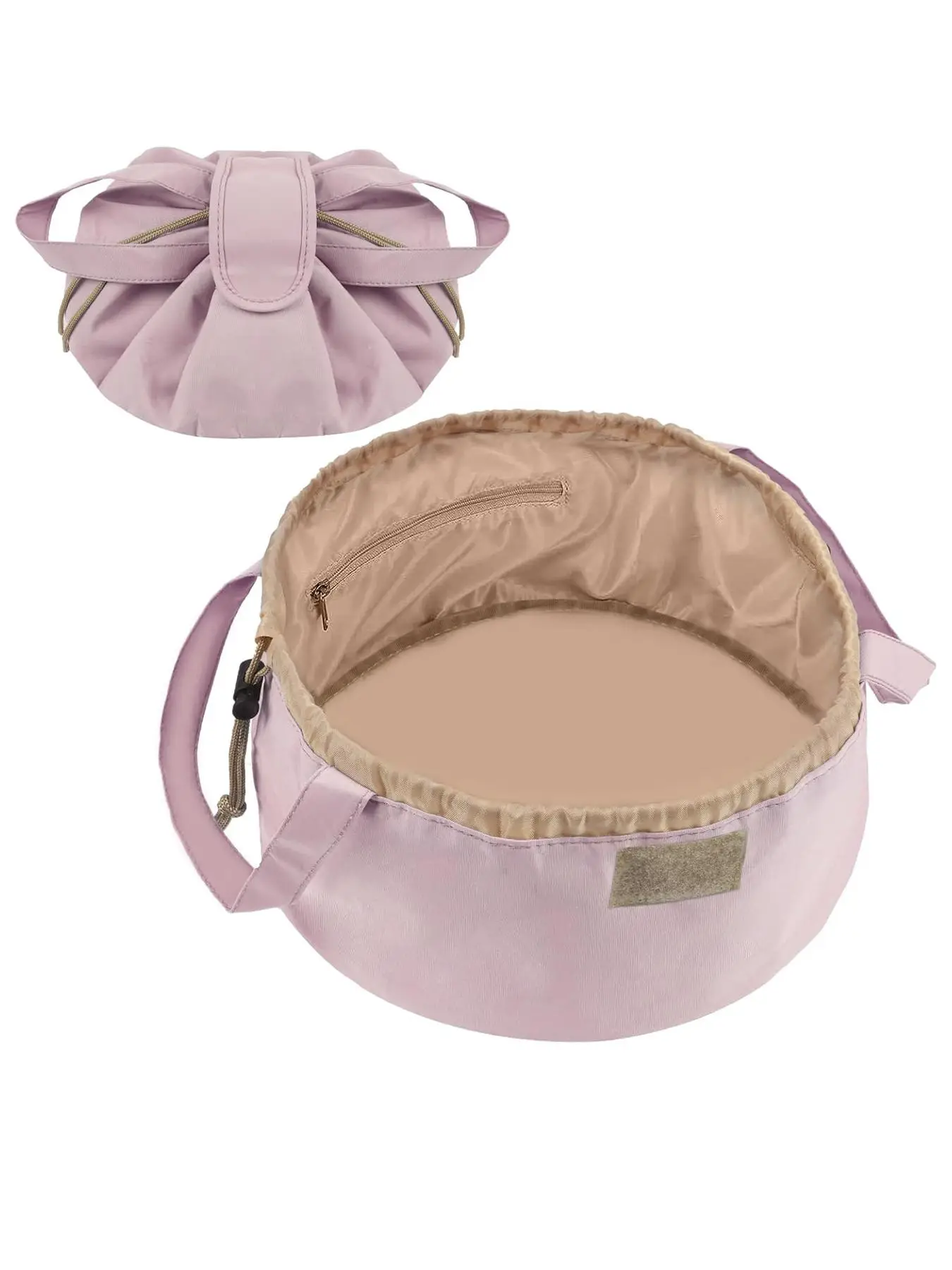 2025 New Style Drawstring Makeup Bag, Portable Cosmetic Storage Bag, Makeup Organizer Pouch, Waterproof Versatile Storage Bag for Travel, Gym, Office,