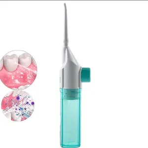 Portable High-Pressure Oral Irrigator for Teeth Cleaning, Manual Water Flosser, Efficient Water Dental Picks for Home Oral Health Care