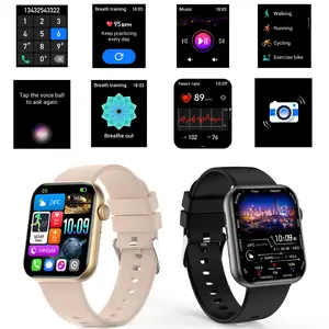 2026 Hw92 Smart Waterproof Watch, Heart Rate Detection, Running Exercise Step Counter, Wireless Calling, Sleep Monitoring, Full Metal Body