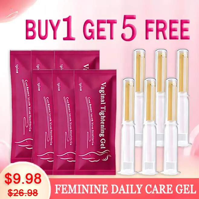 Gentle Aloe Vera & Chamomile Intimate Care Gel (Buy 1 Get 5 Free, 6 Pieces Total) - Feminine Daily Moisturizer, Deep Hydrating, pH Balance for All-Day Freshness & Smoothness