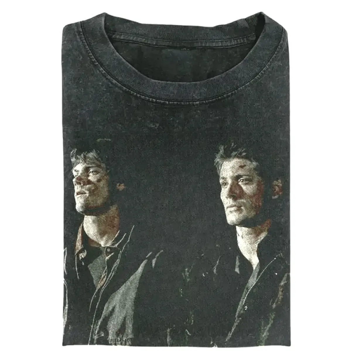 Supernatural Vintage T-Shirt Dean And Sam Winchester Tee 90s Retro Graphic Tee Tv Series Fan Shirt Gift For F Premium Everyday T-Shirt for Men & Women