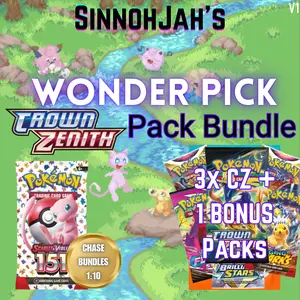 [LIVE ONLY] Pokémon Crown Zenith Wonder Pick Pack Bundle