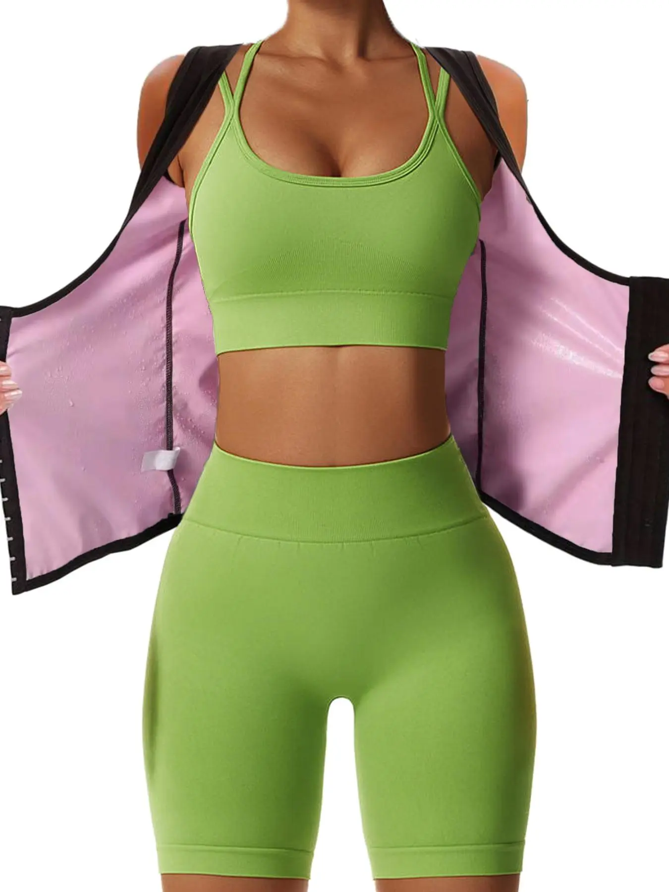 Hook & Eye Closure pink