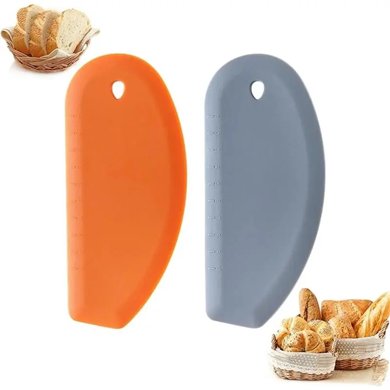 2PCS Bowl Scraper, Kaloo Silicone Food Scraper for Bread, Bench, Dough, Sourdough, Baking Dishwasher Safe (6.9"*3.14") Bakeware Kitchen Set Sturdy