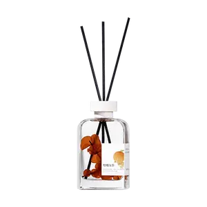 SONG CHAO Natural Reed Diffuser - Upgraded Citrus Green Tea Aroma Oil, 200ml Air Freshener for Home & Office