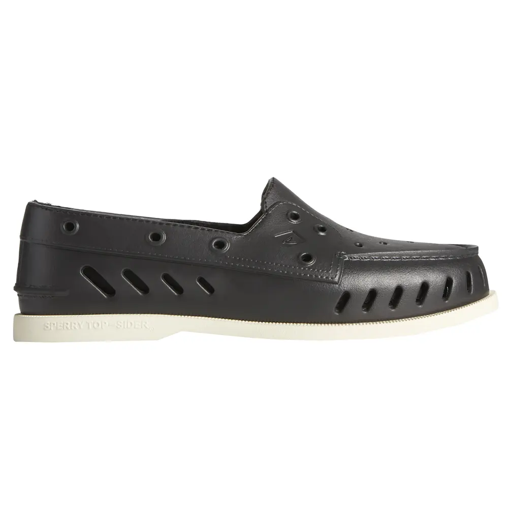 Sperry Womens Authentic Original Cozy Float Boat Flats Casual - Black