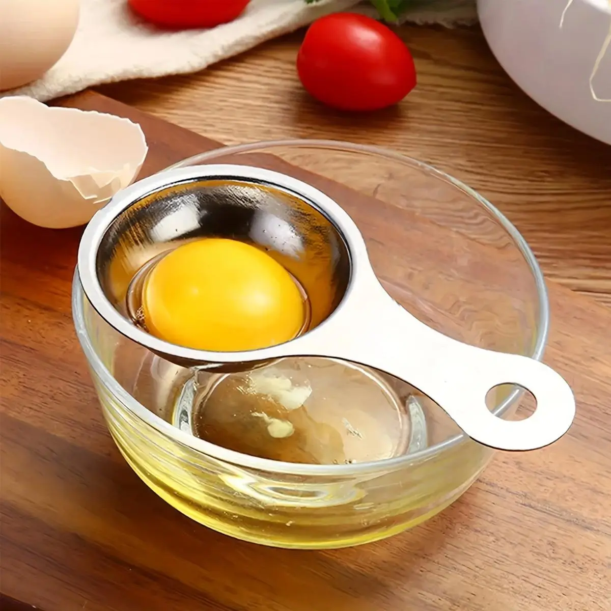 Creative Egg White Separator, Egg Yolk Separator, Egg Separator Tool for Home Kitchen Use, Kitchen Gadget for Camping, Kitchenware