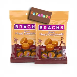Classic Hard Caramels 3.25oz 2 Pack – Individually Wrapped Candy for Snacking, Sharing, and Gifting – Bundled by SAVANOVA Gift
