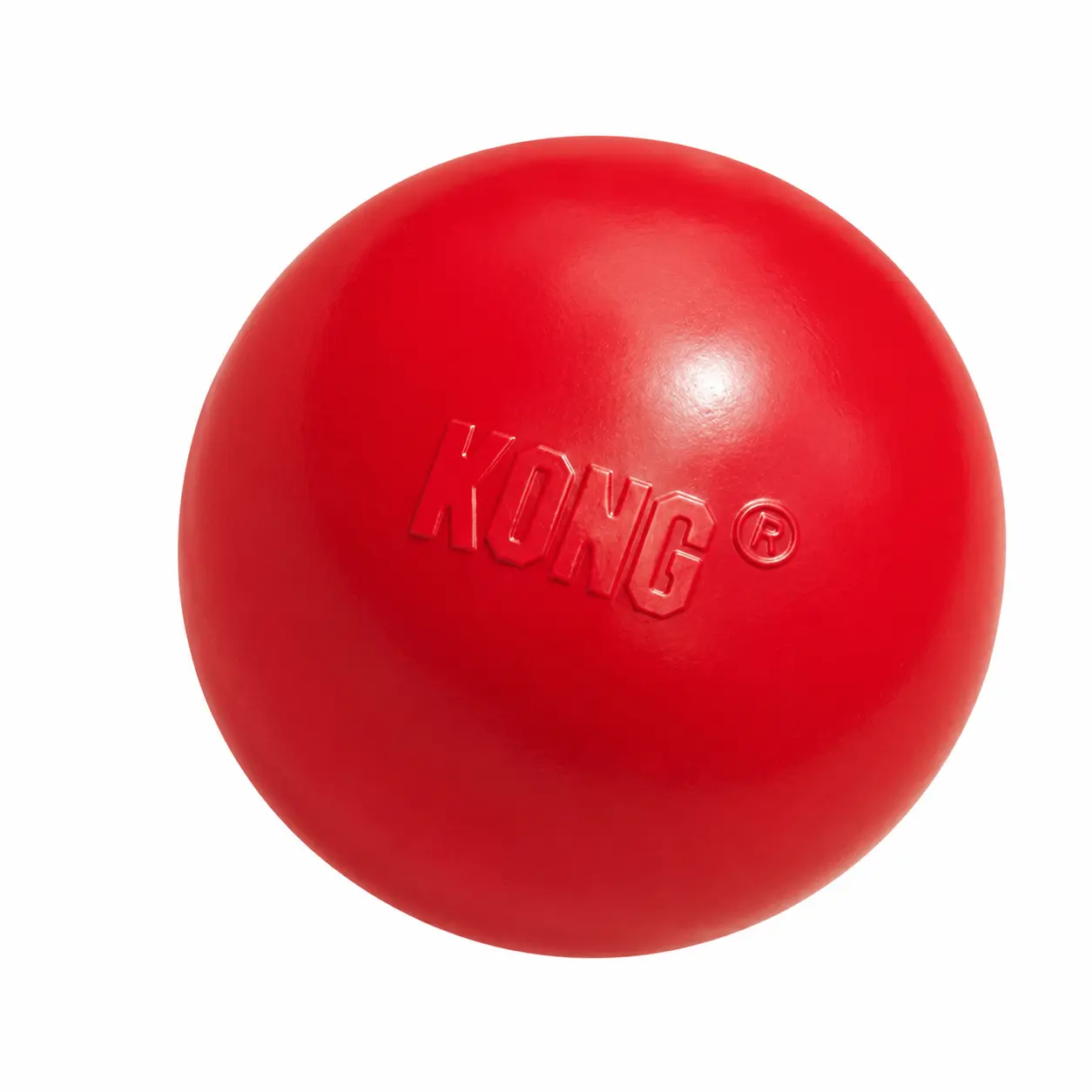 KONG Ball Red for Dogs – Durable Natural Rubber, Strong Bounce & Fetch Toy