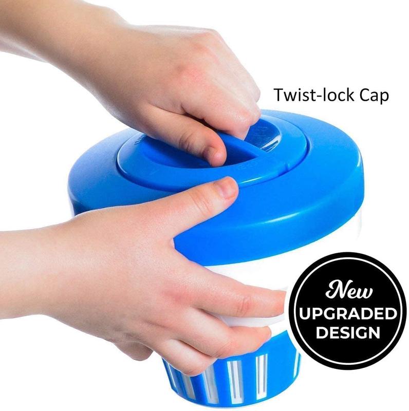 Pool Chlorine Floater, 7.5" Large Floating Chlorine Dispenser, Optimal Pool with Adjustable Release for Indoor & Outdoor Swimming Pool Hot Tub Pool Chlorine Floater, 7.5" Large Floating Chlorine Dispenser, Optimal Pool with Adjustable Release for Indoor & Outdoor Swimming Pool Hot Tub