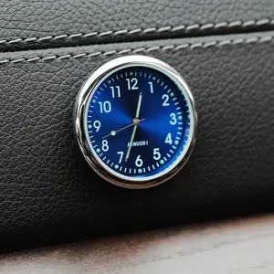 2026 New Car Clock Luminous Auto Ornament Mini Automobiles Internal Stick-On Digital Watch Mechanics Quartz Clocks 40mm 43mm For Your Cars