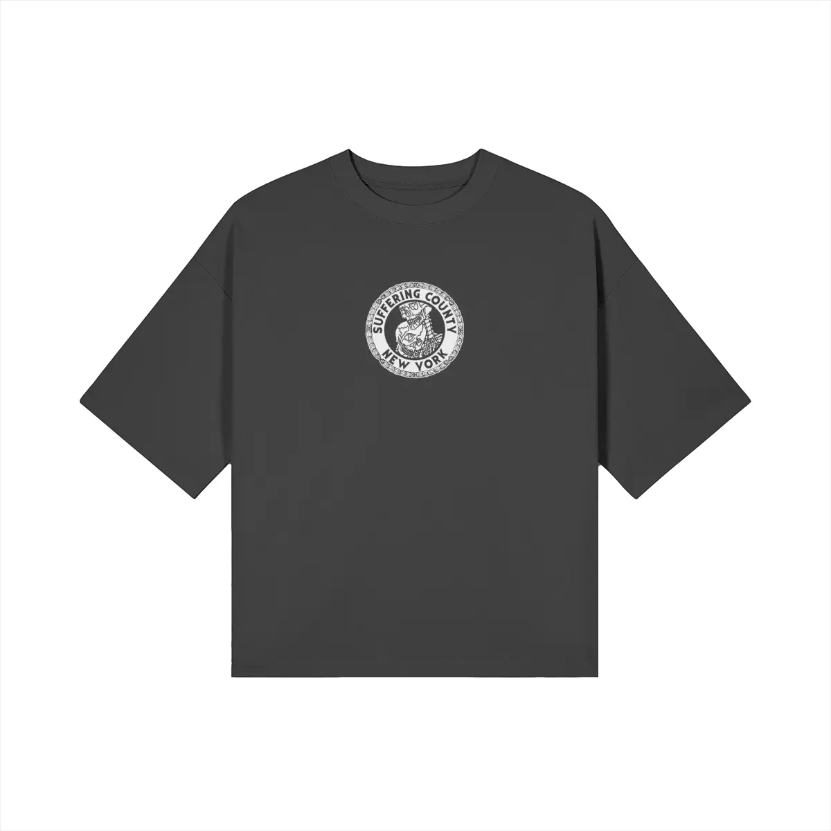 Classic Logo Heavy Crop Cotton T Shirt