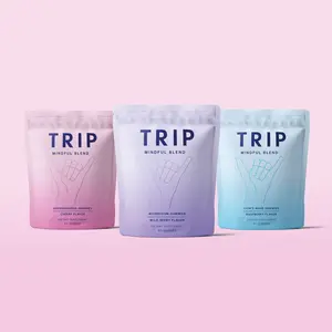 TRIP Functional Gummies | Magnesium (Wild Berry) | Ashwagandha (Cherry) | Lion's Mane (Raspberry) Calm, Focus, Stress Support | Vegan · Sugar Free Options · 30-Day Supply