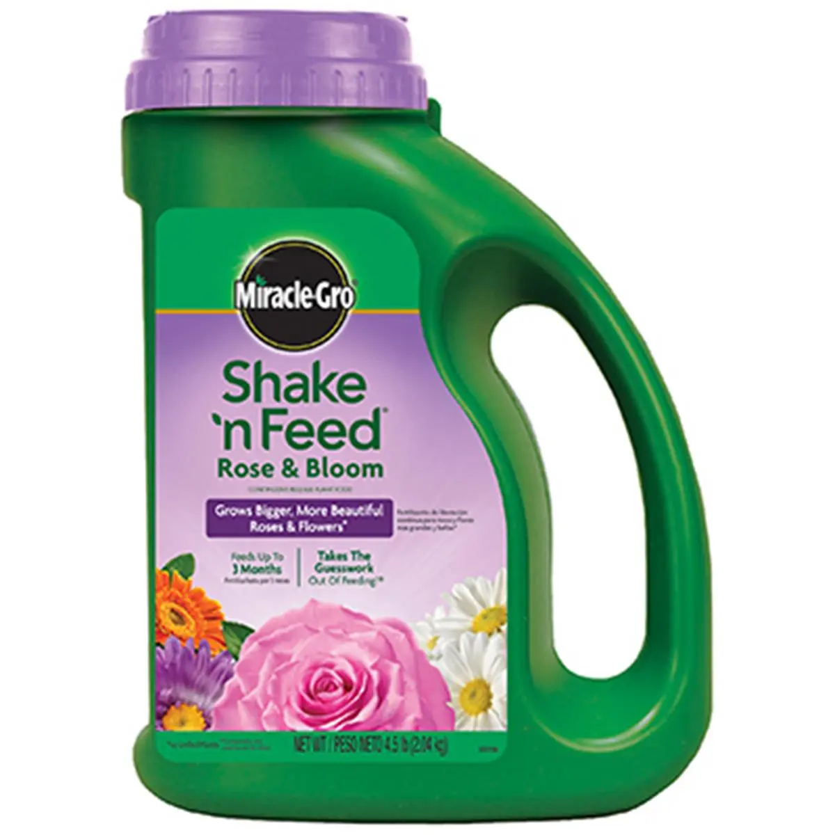 Miracle Gro Rose & Bloom Continuous Release Plant Food, Pre-Mixed Feed for Outdoor Garden, 4.5 lbs