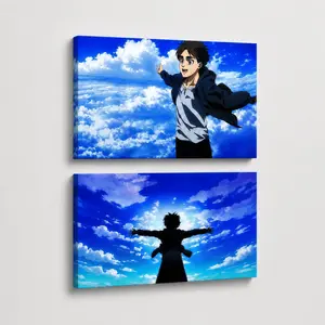 Attack On Titan Poster AOT Atrippy Anime Wall Art for Room Aesthetic Bedroom Dorm Decor Eco-Friendly Materials Fade-Resistant Waterproof UV-Protected Vibrant Colors - Illustrations
