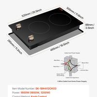 2 Burner --1800W 【 12 inch】